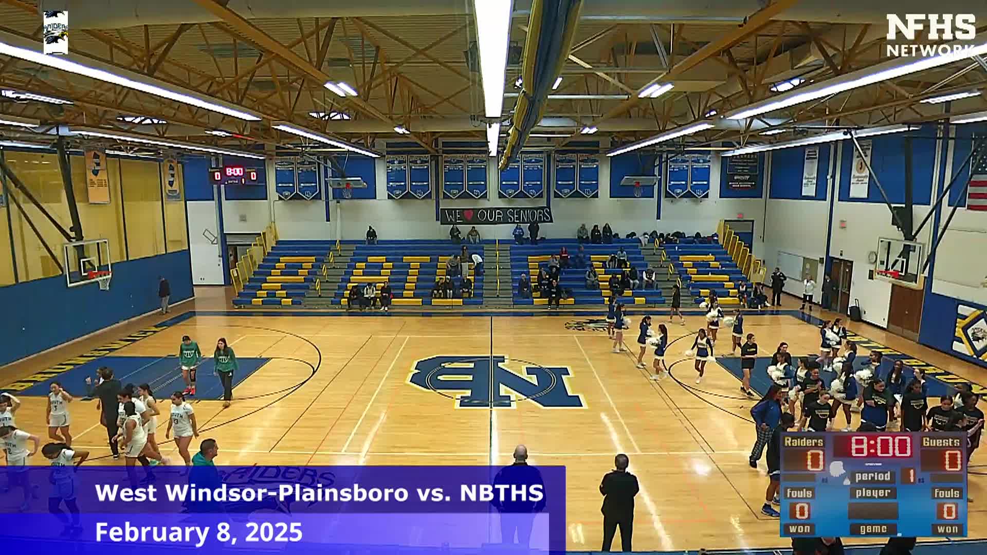 Girls High School Basketball - West Windsor-Plainsboro vs. NBTHS - 2/8/2025
