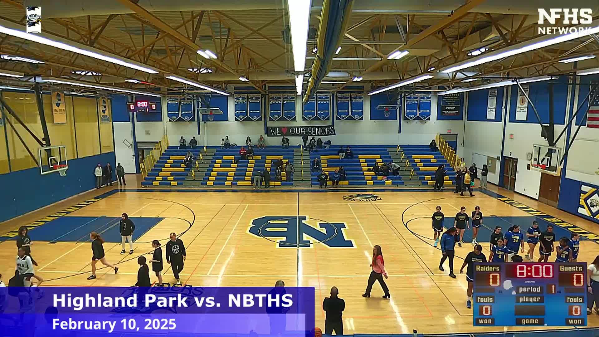 Girls High School Basketball - Highland Park vs. NBTHS - 2/10/2025