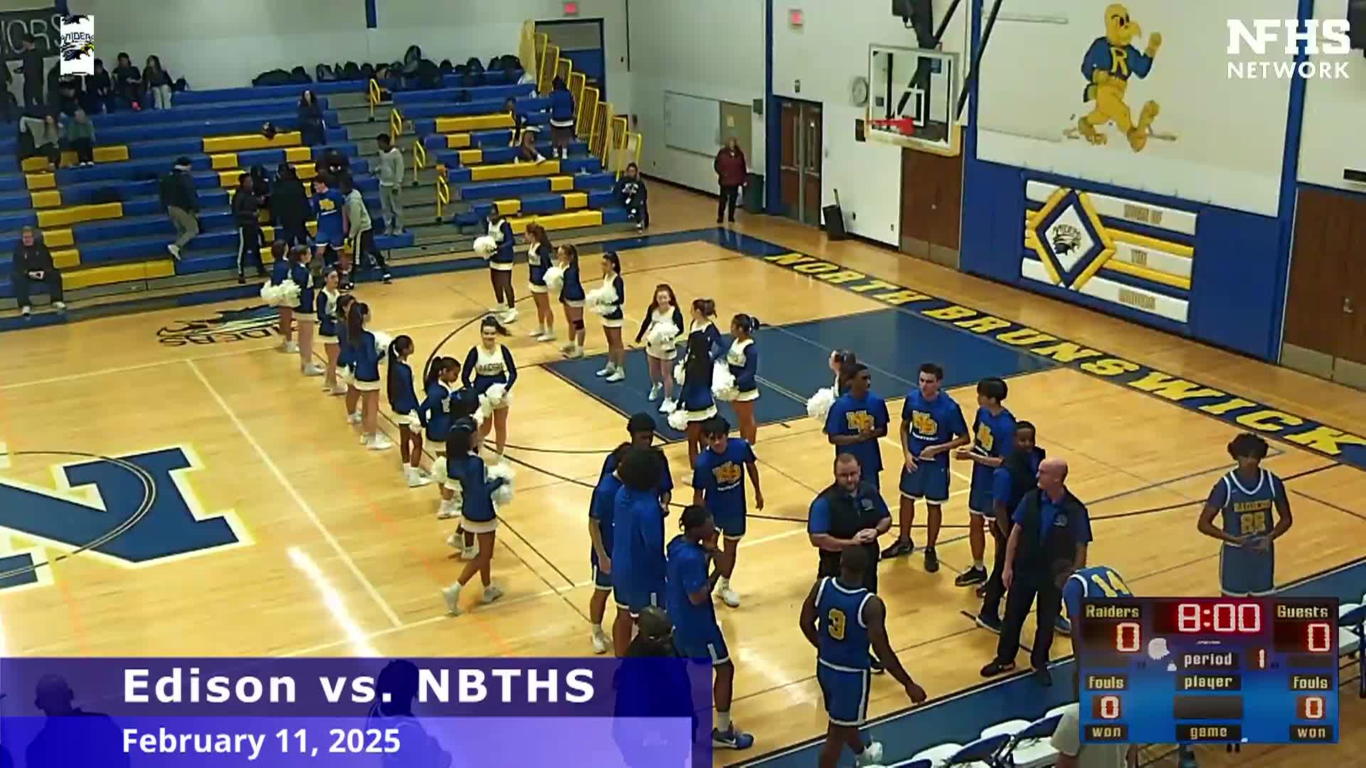 Boys High School Basketball - Edison vs. NBTHS - 2/11/2025