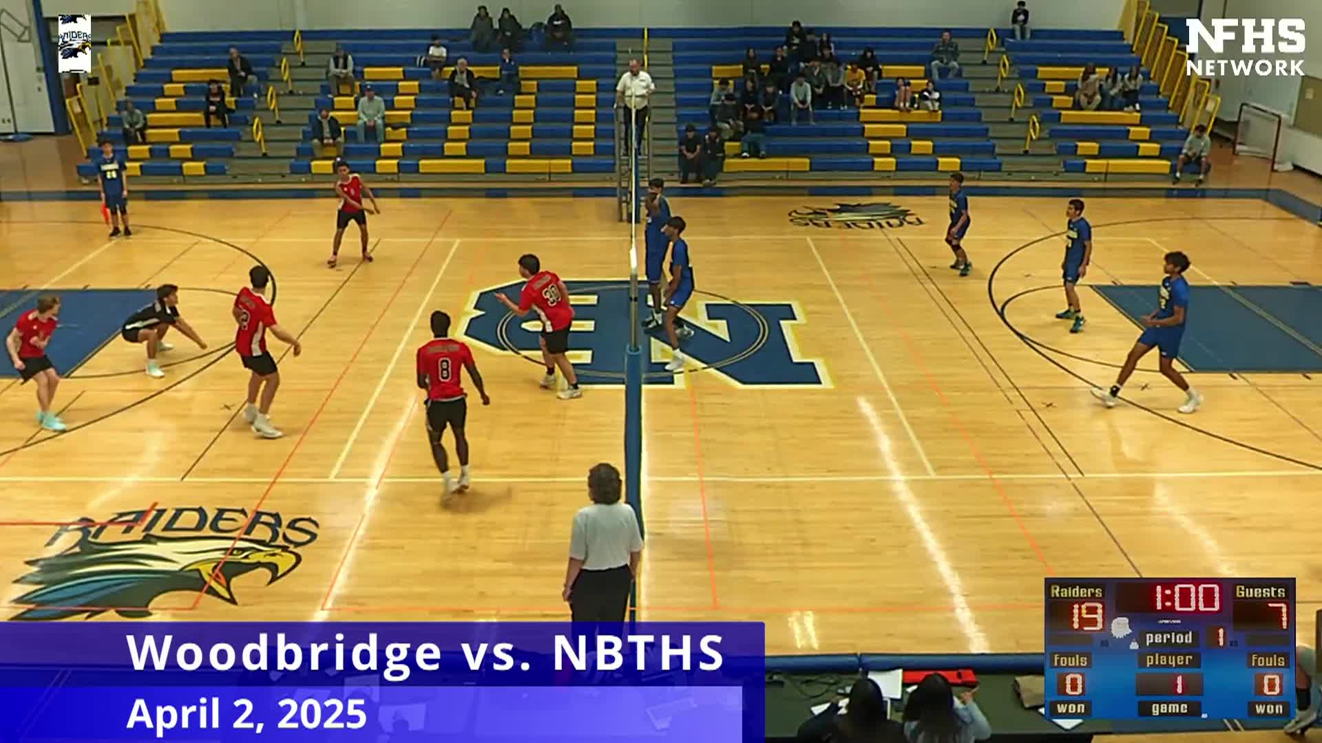 Thumbnail image for High School Boys Volleyball - Woodbridge vs. NBTHS - 4/2/2025