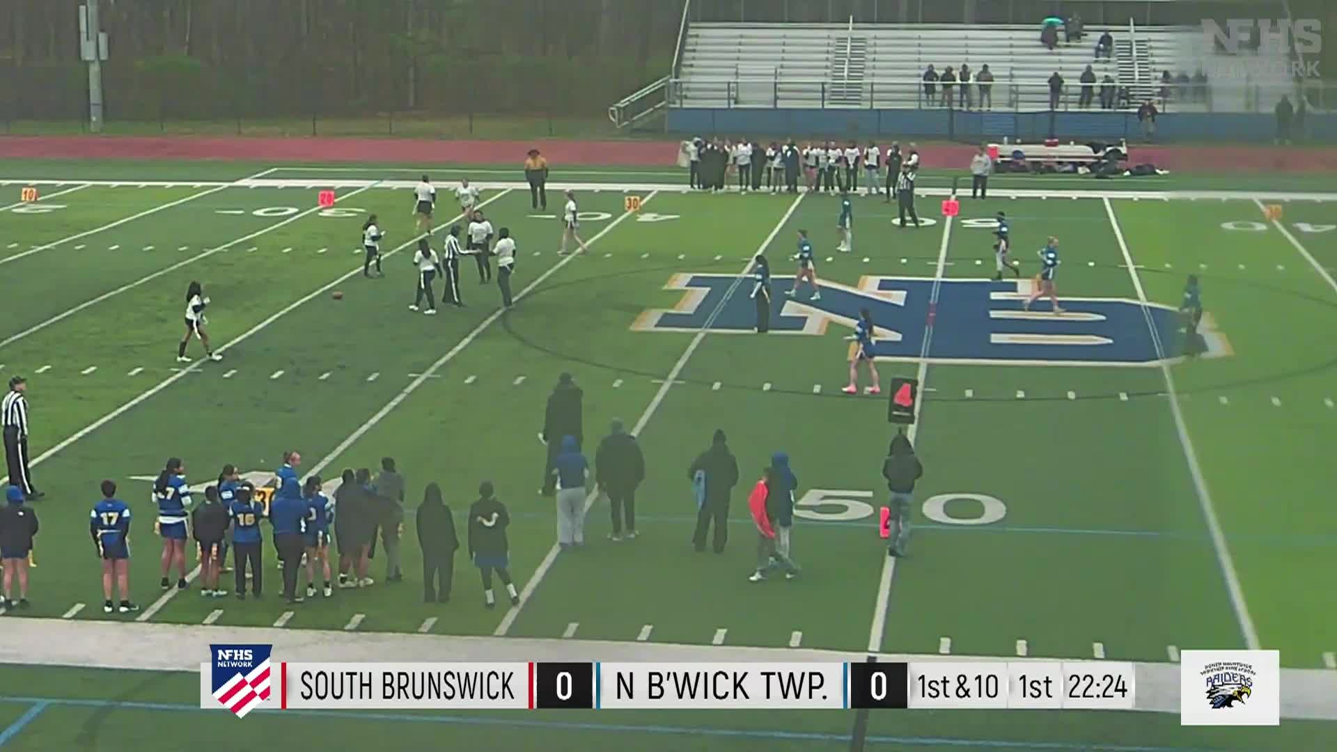 High School Girls Flag Football - South Brunswick vs. NBTHS - 4/7/2025