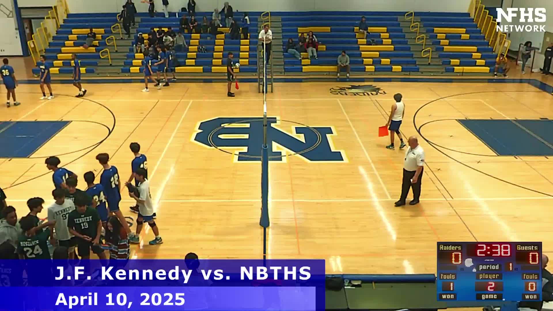 Thumbnail image for Boys High School Volleyball - JFK vs. NBTHS - 4/10/2025