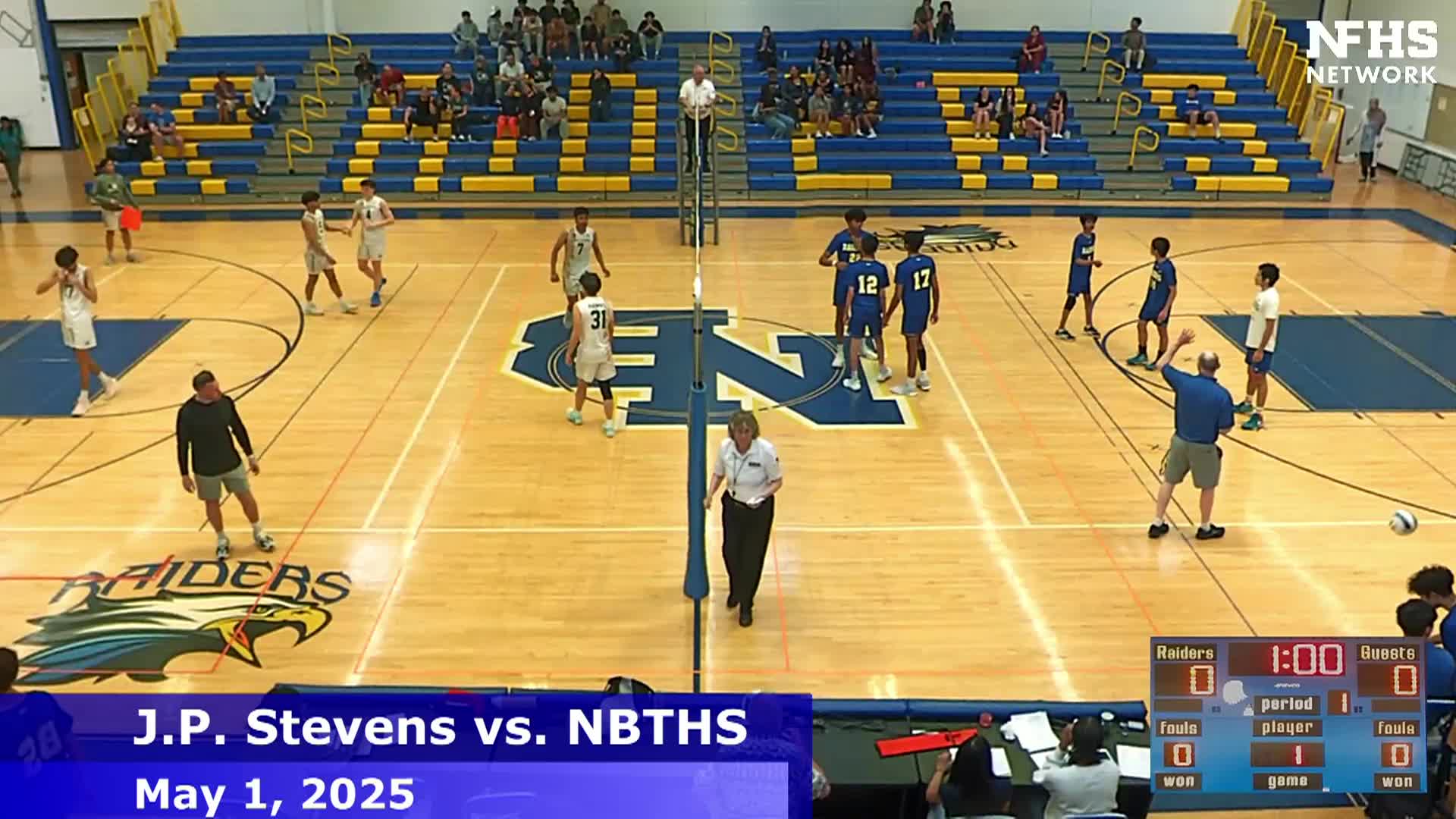 High School Boys Volleyball - J.P. Stevens vs. NBTHS - 5/1/2025